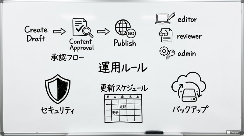 WordPress社内運用ルールの整備｜企業サイト担当者向け